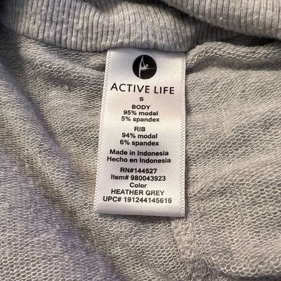 Active Life light Gray Open Front Women's Sweater - Picture 3 of 7